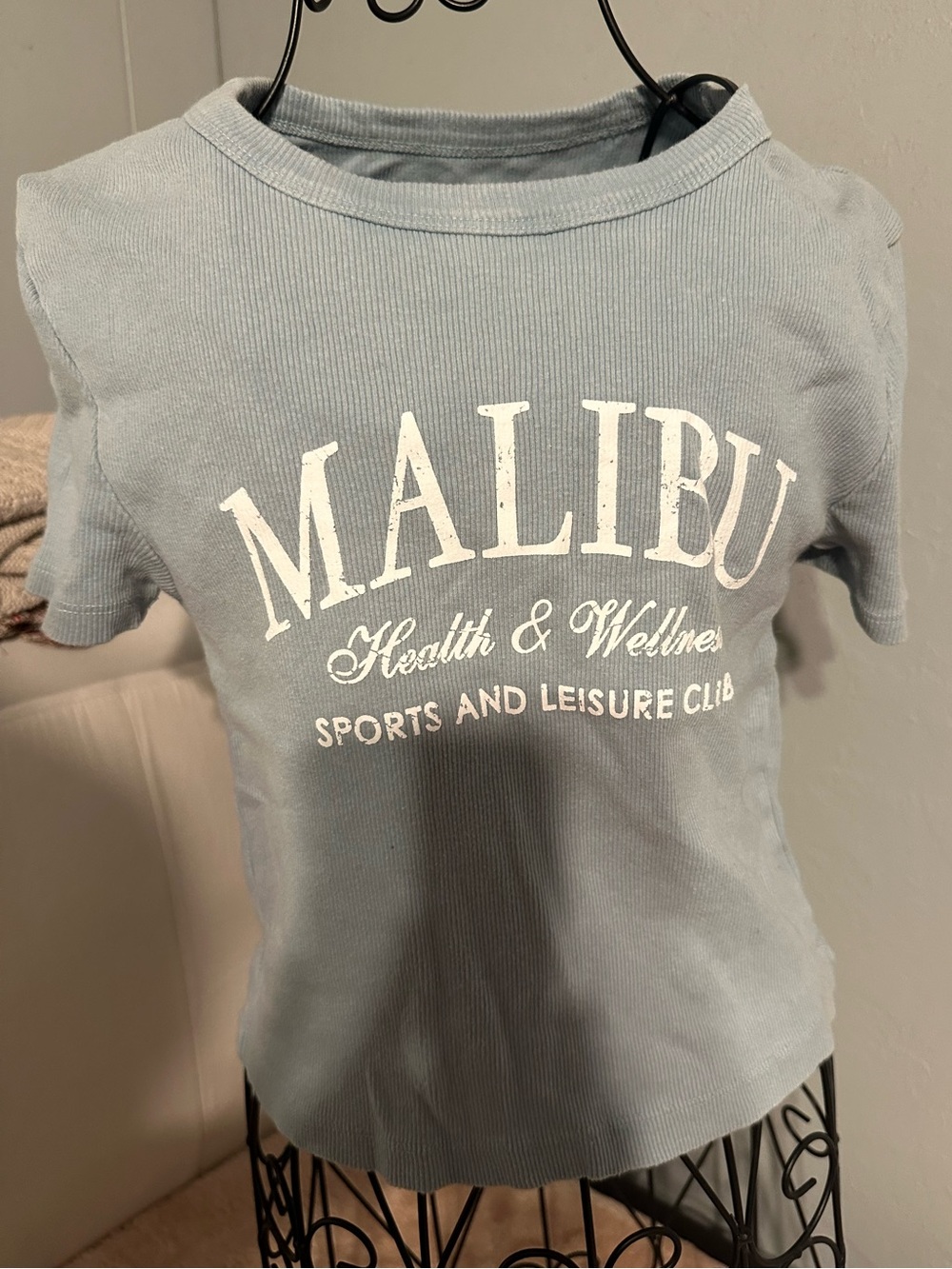 Malibu Light Blue Short Sleeve Graphic Tee